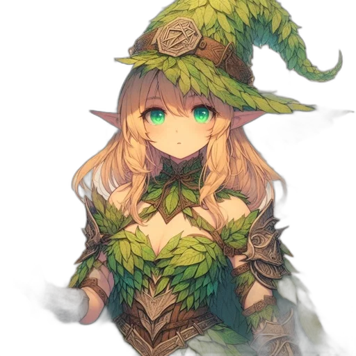 dragon, hat, staff, dress transparent PNG cut-out