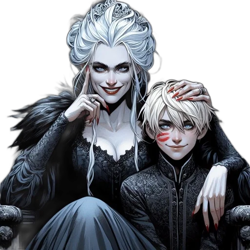 comic book art, fantasy art, concept art, dark transparent PNG cut-out