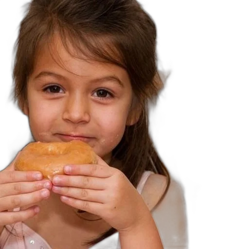 food, photorealistic, young, girl transparent PNG cut-out