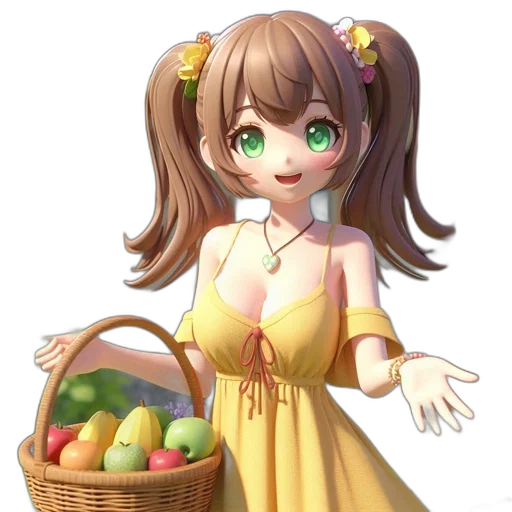 dress, food, staff, creature transparent PNG cut-out