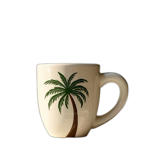 3d render, photorealistic, vaporwave, palm transparent PNG cut-out