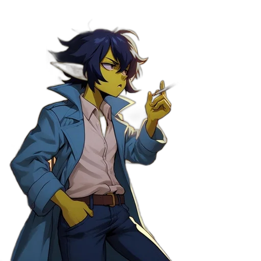 staff, jacket, concept art, anime transparent PNG cut-out