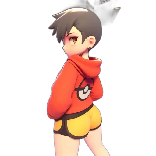 jacket, staff, weapon, creature transparent PNG cut-out