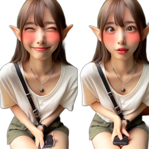 face, 3d render, photorealistic, fantasy art transparent PNG cut-out