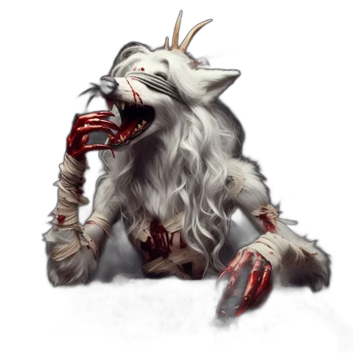creature, animal, dragon, staff transparent PNG cut-out