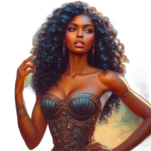 dress, fantasy art, concept art, photorealistic transparent PNG cut-out