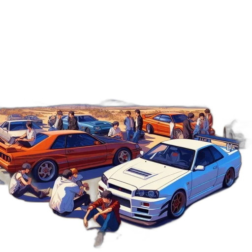 car, weapon, concept art, photorealistic transparent PNG cut-out