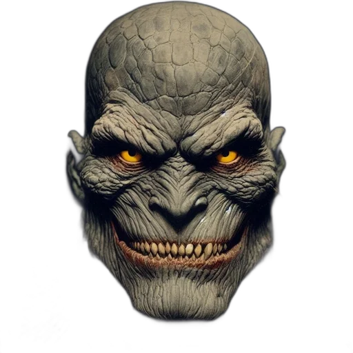 mask, face, creature, staff transparent PNG cut-out