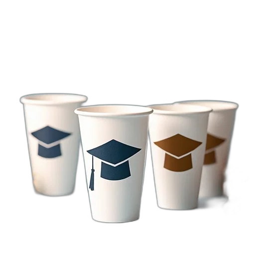 3d render, concept art, styrofoam, cups transparent PNG cut-out