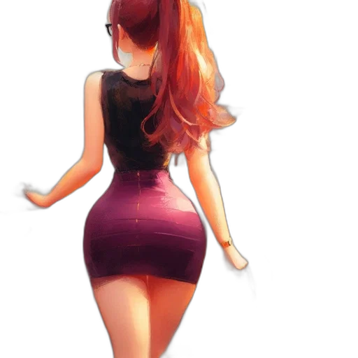 dress, 3d render, concept art, cartoon transparent PNG cut-out