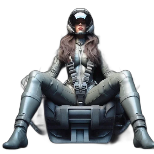 robot, jacket, concept art, 3d render transparent PNG cut-out