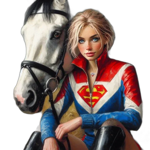 comic book art, oil painting, fantasy art, photorealistic transparent PNG cut-out