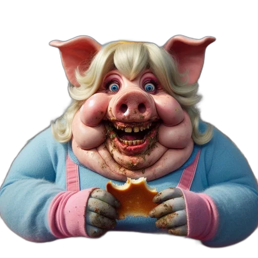 food, creature, face, animal transparent PNG cut-out