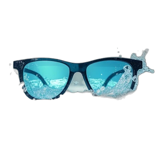 3d render, blue, air, optix transparent PNG cut-out