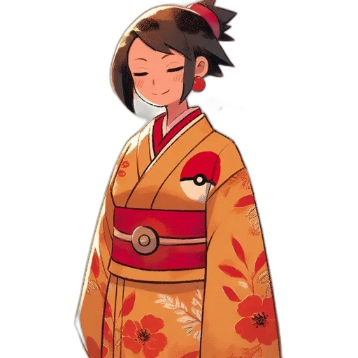 dress, jacket, staff, pixel art transparent PNG cut-out
