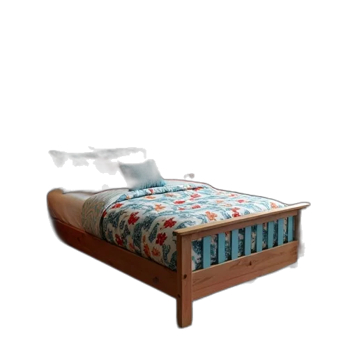 furniture, 3d render, bed, thomas transparent PNG cut-out