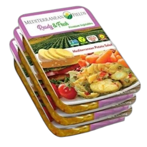 food, four, packages, mediterranean transparent PNG cut-out