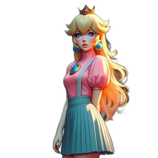 dress, crown, staff, concept art transparent PNG cut-out