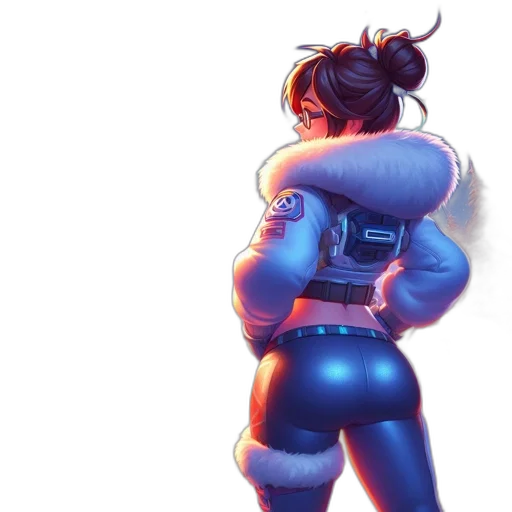 jacket, robot, weapon, cyberpunk transparent PNG cut-out