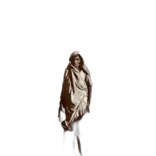 dress, creature, staff, jacket transparent PNG cut-out