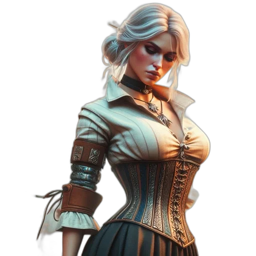 dress, staff, jacket, face transparent PNG cut-out