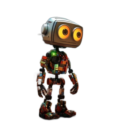 robot, animal, creature, staff transparent PNG cut-out