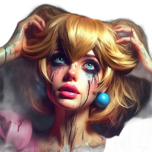 face, fantasy art, concept art, photorealistic transparent PNG cut-out