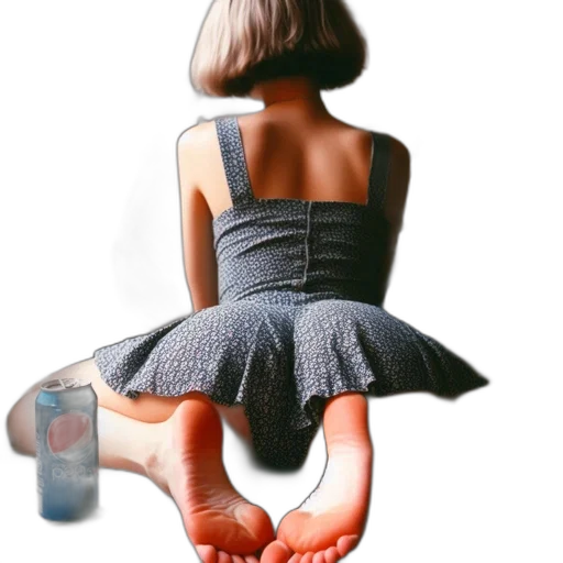 dress, bottle, hair, jewelry transparent PNG cut-out
