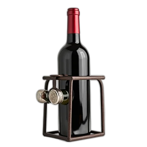 bottle, furniture, 3d render, iron transparent PNG cut-out