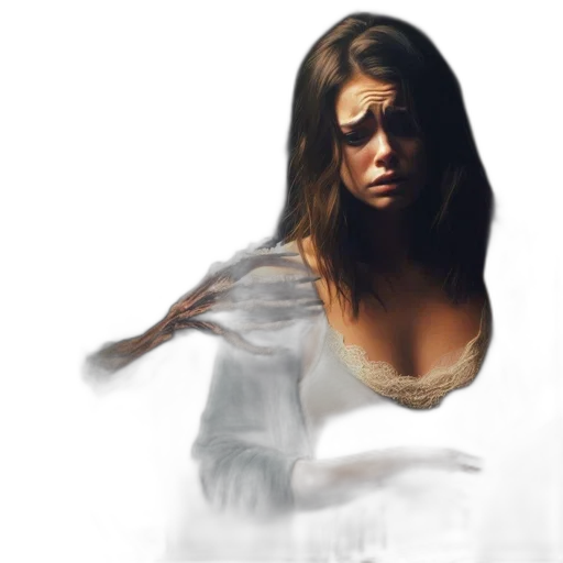 face, dress, photorealistic, concept art transparent PNG cut-out