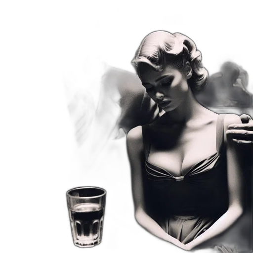 dress, bottle, photorealistic, concept art transparent PNG cut-out
