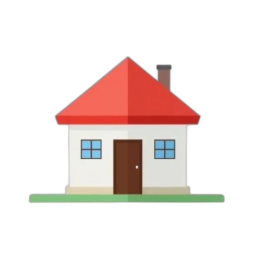 building, furniture, 3d render, pixel art transparent PNG cut-out