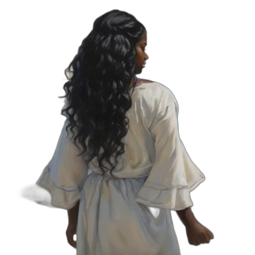 dress, hair, crown, face transparent PNG cut-out