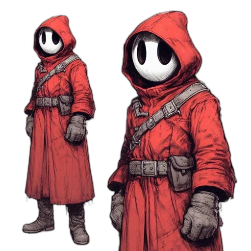 jacket, mask, creature, robot transparent PNG cut-out