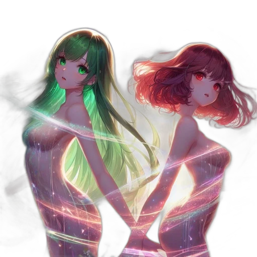 dress, anime, concept art, fantasy art transparent PNG cut-out