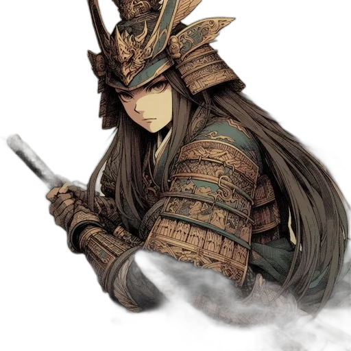 sword, mask, dragon, staff transparent PNG cut-out