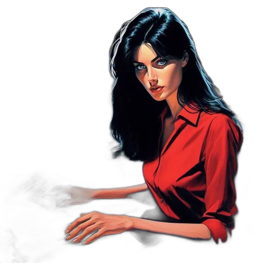 dress, staff, comic book art, concept art transparent PNG cut-out