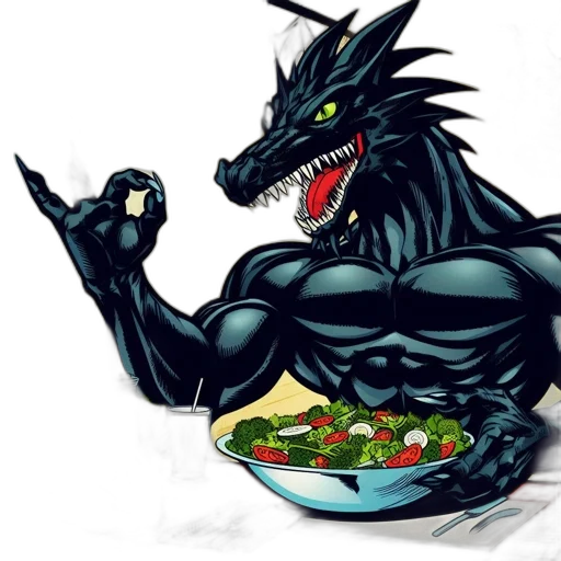 dragon, food, pixel art, concept art transparent PNG cut-out