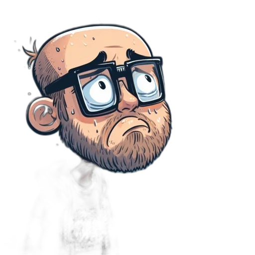 face, staff, cartoon, concept art transparent PNG cut-out