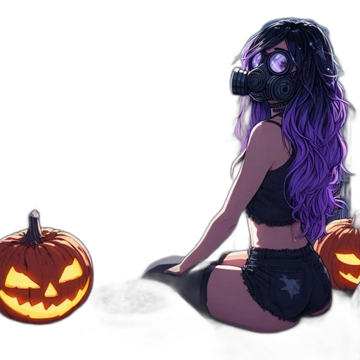 mask, concept art, cyberpunk, fantasy art transparent PNG cut-out