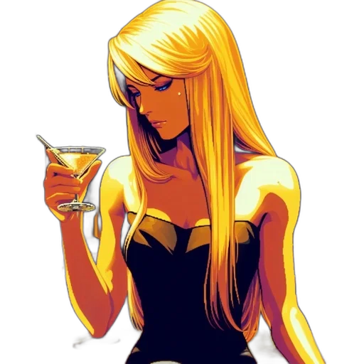 dress, comic book art, cartoon, concept art transparent PNG cut-out