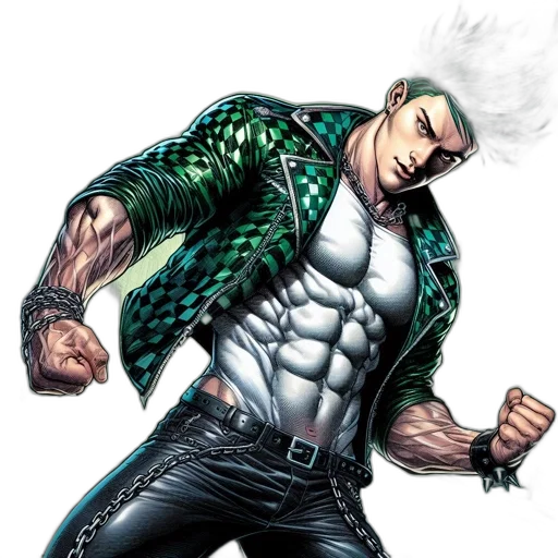 jacket, comic book art, concept art, cyberpunk transparent PNG cut-out