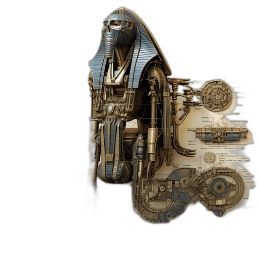 robot, weapon, mask, jewelry transparent PNG cut-out