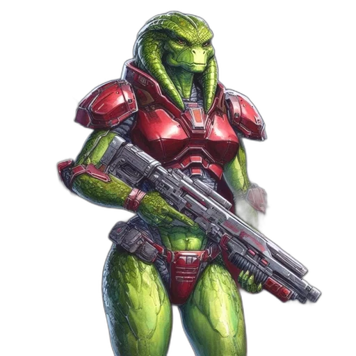 weapon, robot, creature, staff transparent PNG cut-out