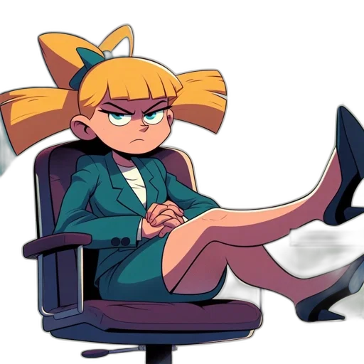staff, furniture, dress, hair transparent PNG cut-out