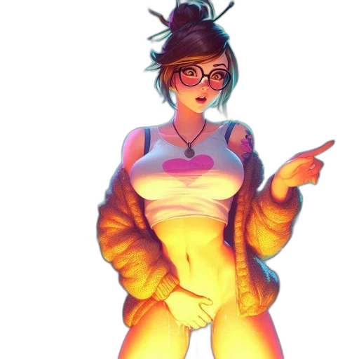 jacket, dress, robot, staff transparent PNG cut-out
