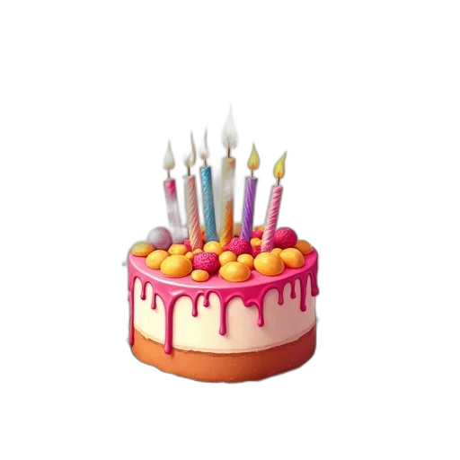crown, food, 3d render, pastel transparent PNG cut-out