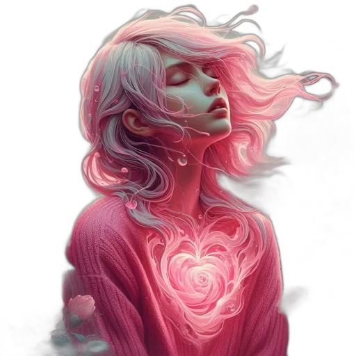 dress, face, hair, flower transparent PNG cut-out