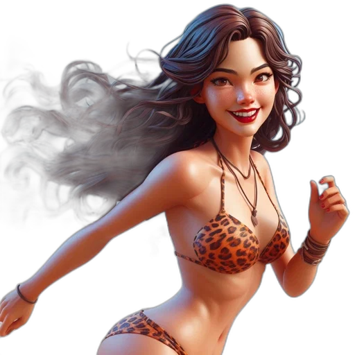 fantasy art, concept art, comic book art, photorealistic transparent PNG cut-out