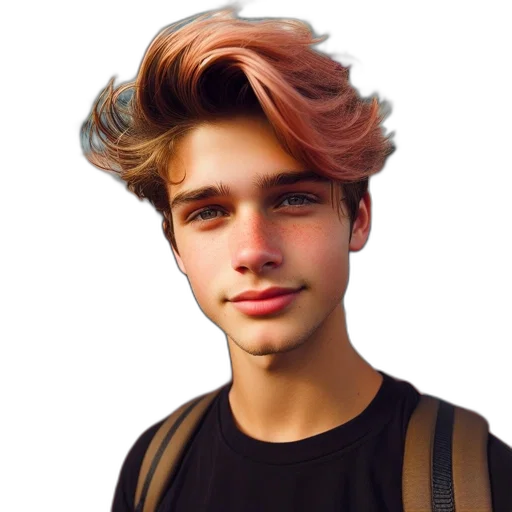 hair, face, creature, hat transparent PNG cut-out